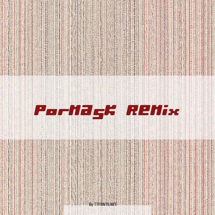 Pormask Remix example